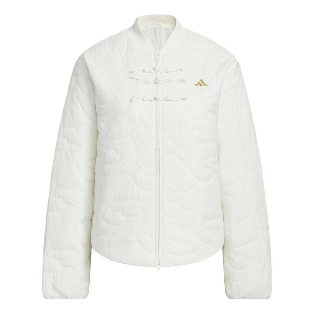 adidas Women's Lunar New Year Light Padded White Bomber Tang Jacket sz M